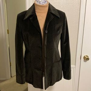 Banana Republic brown velvet jacket